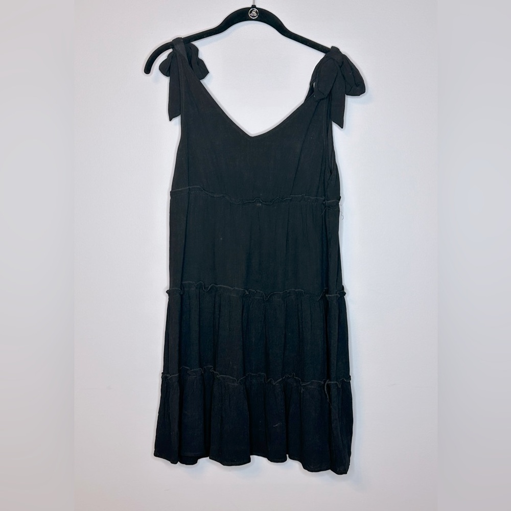 Size small black dress with tie shoulders